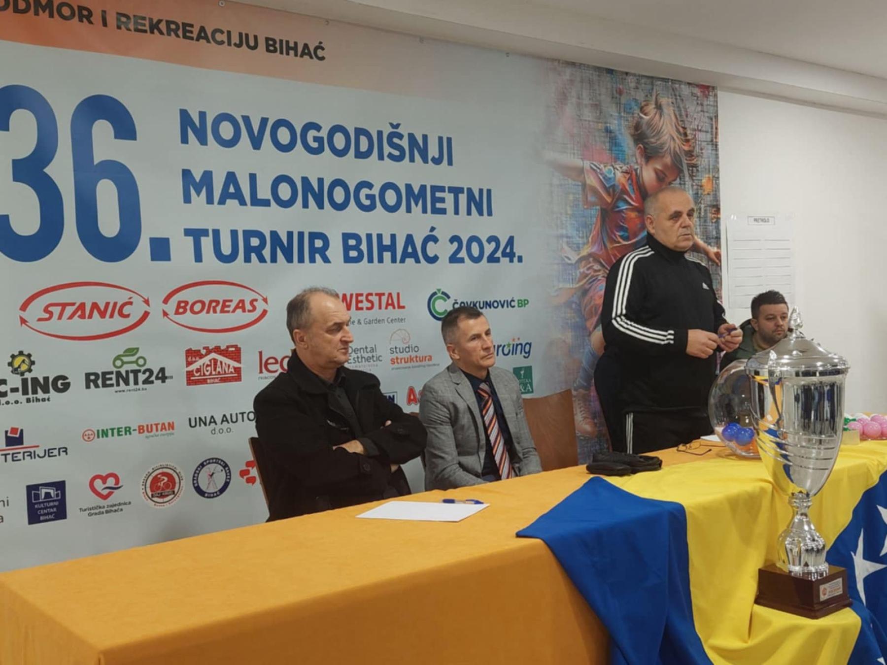 Izvlačenjem parova startao 36. Novogodišnji turnir sa nagradnim fondom 18.000 KM