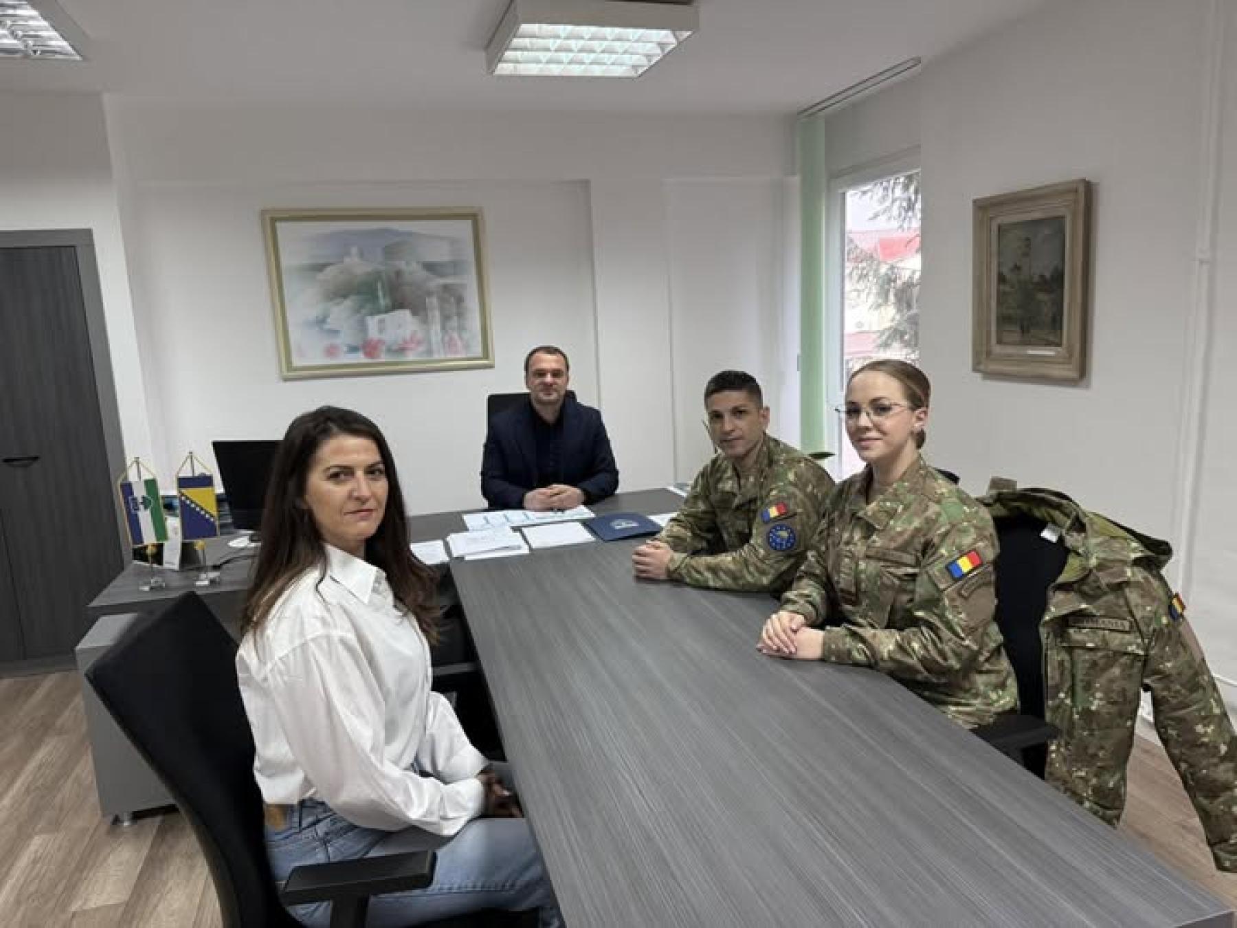 Delegacija EUFOR-a povodom zamjene timova posjetila ministra Danka Jakšića