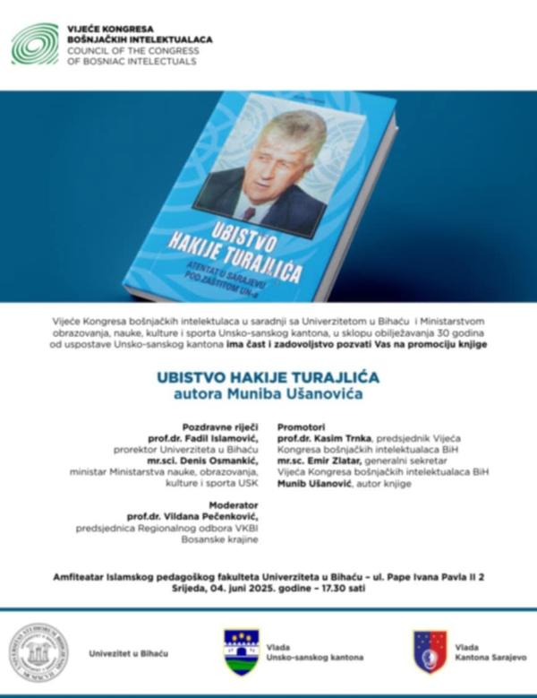 Promocija knjige 'Ubistvo Hakije Turajlića'