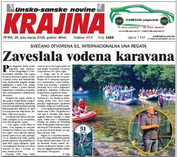 Izašao je novi broj Krajine - jedinog printanog medija u USK-a